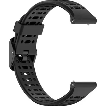 Řemínek na hodinky Silikonový řemínek Ricardo 22mm (pro Coros Pace 3, Apex 2 Pro), černý V1, Quick Release