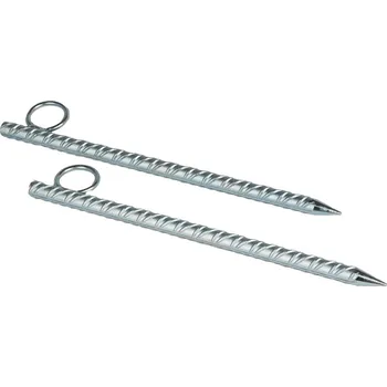 Příslušenství ke karavanu Kolík kotvící 14x320 2ks – ocelový pro markýzy, plachty, stany