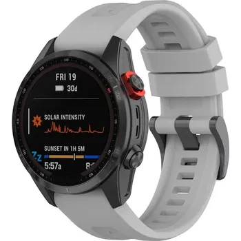 Řemínek na hodinky Jednobarevný Garmin QuickFit řemínek 20mm - Šedý GRM-GS04-01