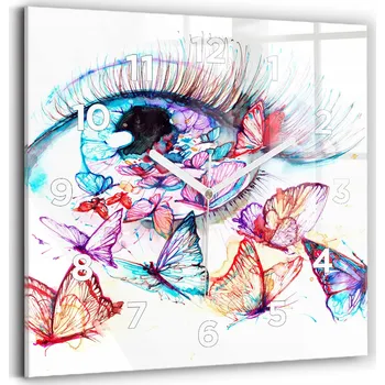 Hodiny Nástěnné hodiny Wallfluent modré 30 cm