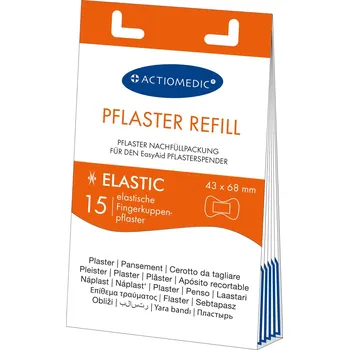 Náplast EasyAid 15 ks ELASTICKÉ elastické náplasti na prsty - náhradní sada