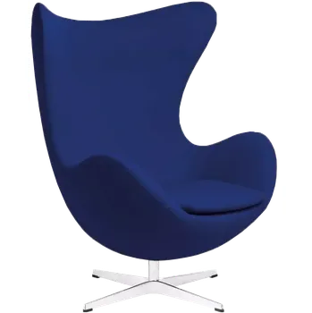 Sedací souprava RELAX křeslo otočné, kříž ALU, látka modrá