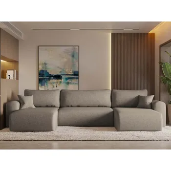 Sedací souprava Rozkládací sedací souprava do U Capri - Hnědá 16