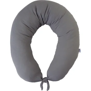 Kojící polštář Baby Matex Kojící polštář MOON MUSLIN 260 cm šedá