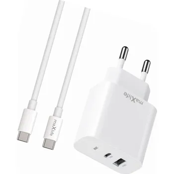 Rychlá síťová nabíječka 20W s kabelem, 2 vstupy pro Motorola Moto G54 5G