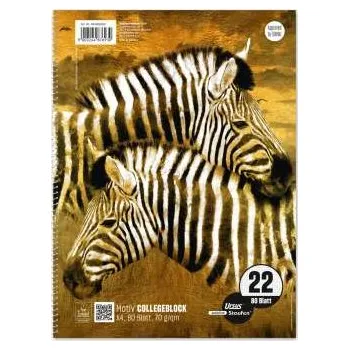 Blok Blok s boční vazbou College Ursus A4, čtverečkovaný- 80 listů