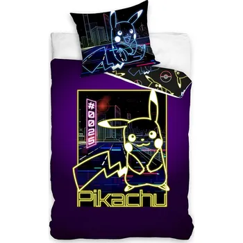 Povlečení Svítící povlečení Pokémon Pikachu Neonová Show