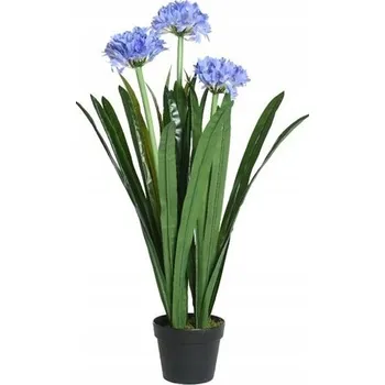 umělá květina Umělý květ Agapant v květináči, kvetoucí rostlina