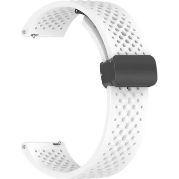 Řemínek na hodinky Silikonový řemínek Ricardo 22mm (pro Xiaomi), bílý V2, Quick Release