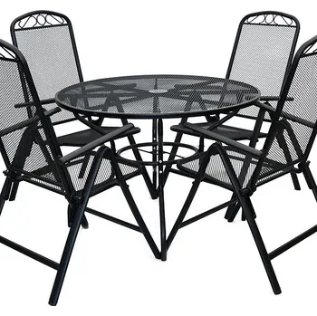 Zahradní sestava ROJAPLAST Set zahradního nábytku ZWMT-51 zahradní stůl 1 + 4 zahradní židle ZWMC-38