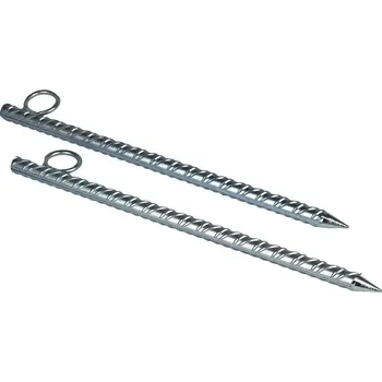 Příslušenství ke karavanu Kolík kotvící 16x395 2ks – ocelový pro markýzy, plachty, stany