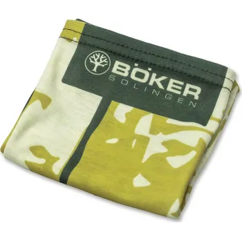 Šátek Nákrčník Böker Scarf Treebrand - zelený-béžový