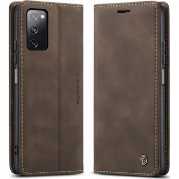 Pouzdro na mobilní telefon Flipový Pouzdro MBM pro Samsung Galaxy S20 FE hnědý