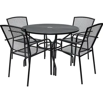 Zahradní sestava ROJAPLAST Set zahradního nábytku ZWMT-51 zahradní stůl 1 + 4 zahradní židle ZWMC-19