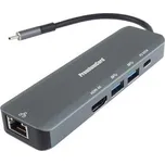 PremiumCord USB-C na HDMI, 2x USB3.2, PD 100W,RJ45