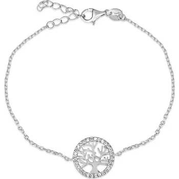 Náramek Stříbrný náramek strom života se zirkony