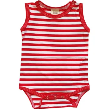 FARMERS® Dětské body BAMBUS červený námořník 1 tílko Velikost: 98