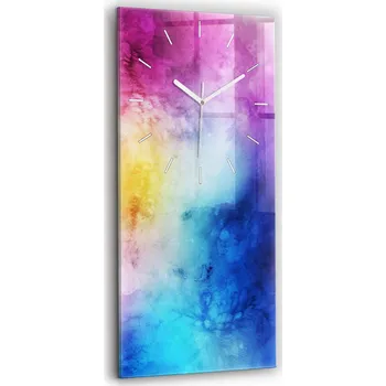 Hodiny Nástěnné hodiny Wallfluent odstíny žluté 30 cm