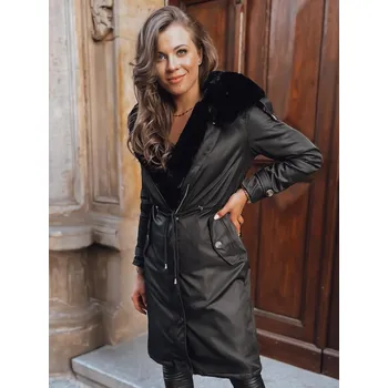 Dámský kabát Dámský kabát DSTREET HARPERSOFT ty3686 ČERNÁ M