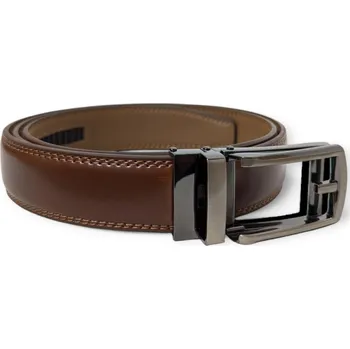 Opasek Kožený opasek Elegon s automatickou přezkou hnědý 89-111cm