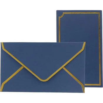 Obálka Obálky s kartičkou 9x15cm, 5ks královská modrá
