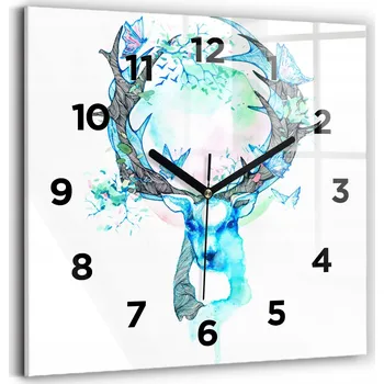 Hodiny Nástěnné hodiny Wallfluent modré 30 cm
