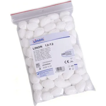 Tampón z gázy stáč.nester.Linon 12x12/100ks Batist