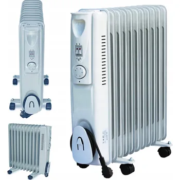 Přímotop Olejový radiátor Elektrosalon 2500 W šedý