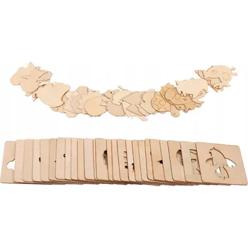 kreativní sada Dřevěné šablony na kreslení pro děti