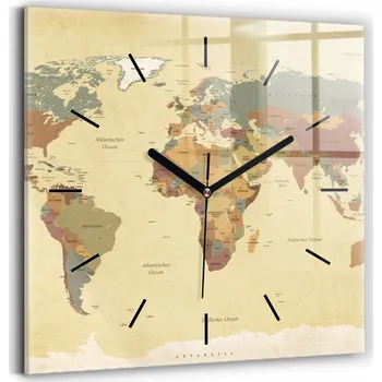 Hodiny Nástěnné hodiny Wallfluent béžové 30 cm