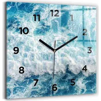 Hodiny Nástěnné hodiny Wallfluent modré 30 cm