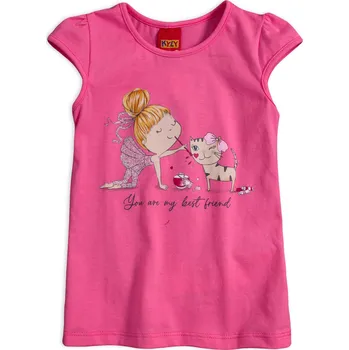 Dívčí oblečení Dívčí tričko KYLY BEST FRIEND růžové Velikost: 92