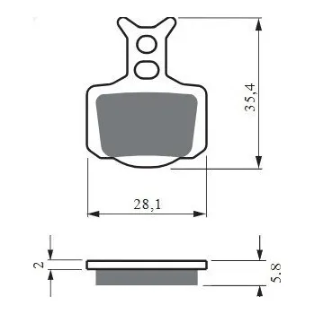 Brzdová destička Brzdové destičky GOLDFREN 439 S33 OFF-ROAD FRONT