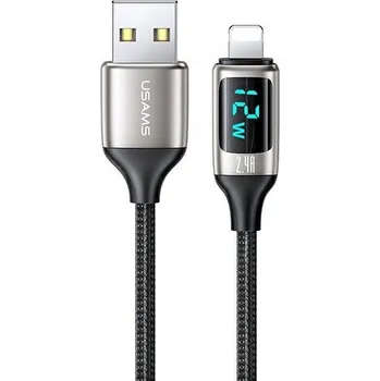 Datový kabel Kabel Usams USB - Apple Lightning 1,2 m černý