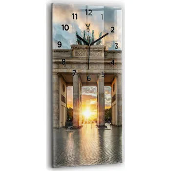 Hodiny Nástěnné hodiny Wallfluent odstíny žluté 30 cm