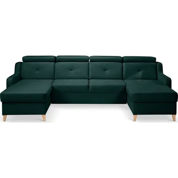 Sedací souprava Rozkládací rohová sedačka MAMBO U zelená