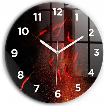 Hodiny Nástěnné hodiny Wallfluent červené 60 cm