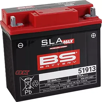 Auto-moto baterie Motobaterie BS Battery 51913 AGM, 12V, 22Ah, 275A