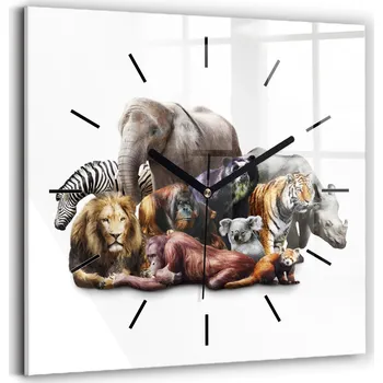 Hodiny Nástěnné hodiny Wallfluent bílé 30 cm