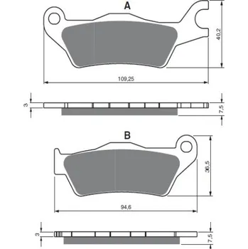 Autodíl Brzdové destičky GOLDFREN 381 AD