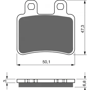 Brzdová destička Brzdové destičky GOLDFREN 211 AD