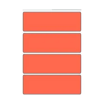 Samolepící etiketa Samolepicí etikety 99 x 33 mm, A6 (10 ks) červené