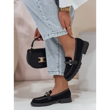 Dámské mokasíny Mokasíny dámské na ploché podrážce LOFINKA ZY0797 Barva: Černá, Velikost: 37