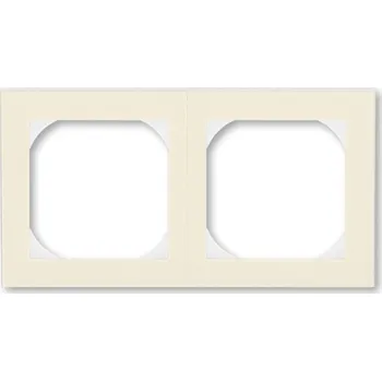 vypínač a zásuvka Rámeček dvojnásobný, s otvorem 55×55 ABB Levit 3901H-A05520 17 slonová kost / bílá