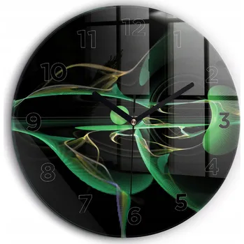 Hodiny Nástěnné hodiny Wallfluent zelené 60 cm