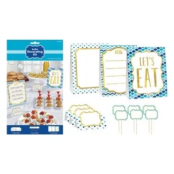 Party dekorace Dekorace na bufet, jmenovky, zápichy do jídla 12 Ks