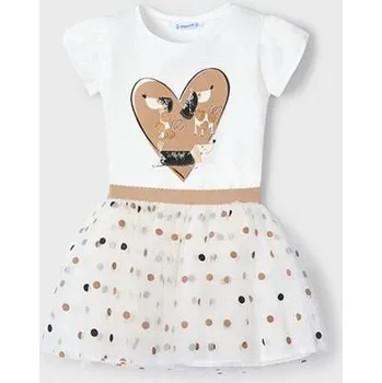 dětská tylová sukně s puntíky a tričko Mayoral 3946-50 velikost 134