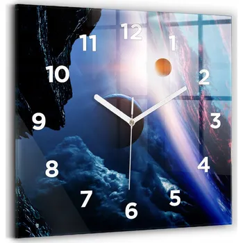 Hodiny Nástěnné hodiny Wallfluent černé 30 cm