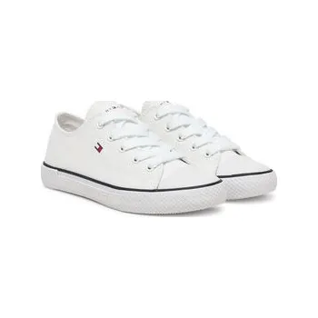 Chlapecké tenisky Plátěnky Tommy Hilfiger T3X9-33846-0890100 Bílá 31