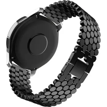 Řemínek na hodinky Enem Kovový Oktagon rychloupínací řemínek 22mm - Černý IR-AWGW-0651